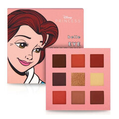 Lauvärvi palett Mad Beauty Disney Princess Belle Mini (9 x 1,1 g) hind ja info | Lauvärvid, ripsmetušid ja silmapliiatsid | hansapost.ee