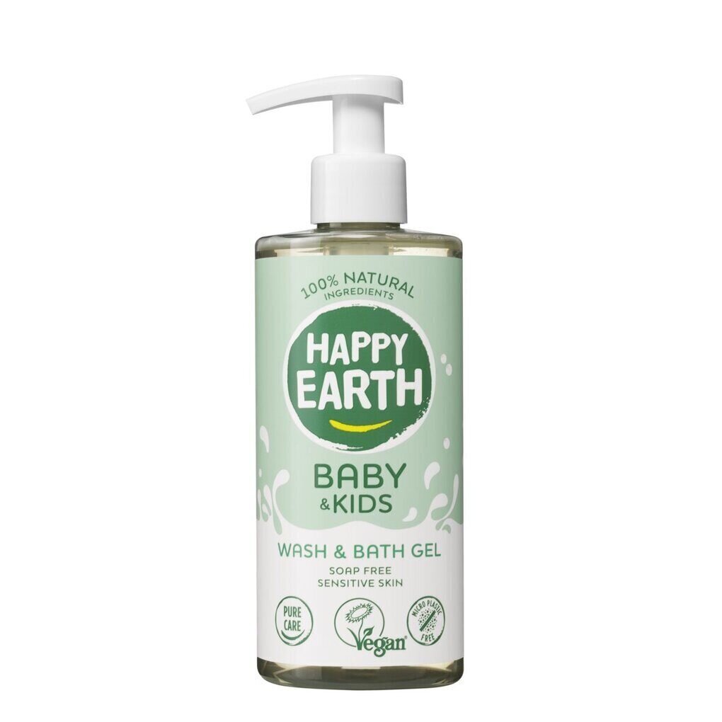 Happy Earth 100% looduslik dušigeel-vannivaht beebidele ja lastele, 300 ml hind ja info | Laste ja ema kosmeetika | hansapost.ee