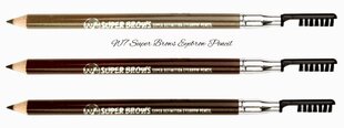 W7 Super Brows Eyebrow Pencil, kulmupliiats+pintsel hind ja info | Lauvärvid, ripsmetušid ja silmapliiatsid | hansapost.ee