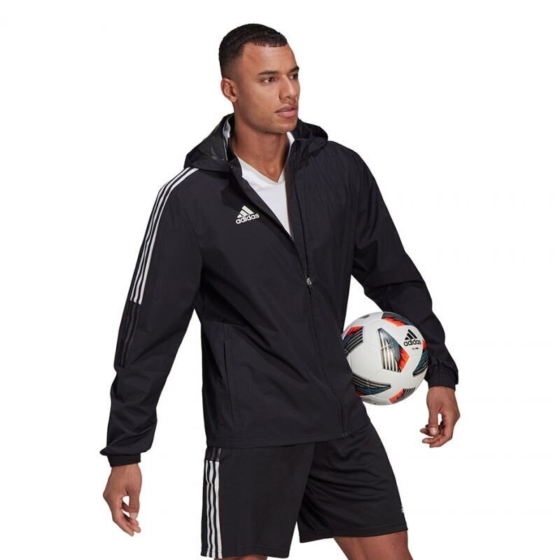 Sportlik dressipluus meestele Adidas Tiro 21 Allweather M GH4466, must цена и информация | Spordiriided meestele | hansapost.ee