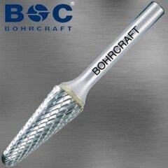 Твердосплавная борфреза Bohrcraft, форма F круглая арка (Ø 8 мм) цена и информация | Фрезы | hansapost.ee