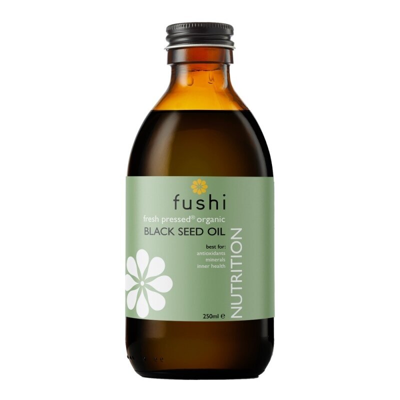 Külmpressitud mustköömneõli (nigella sativa) Fushi organic black seed oil, 250ml hind ja info | Kosmeetilsed ja eeterlikud õlid | hansapost.ee