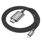 Hoco UA27 Lightning kuni HDMI 2.0m, hall цена и информация | Juhtmed ja kaablid | hansapost.ee