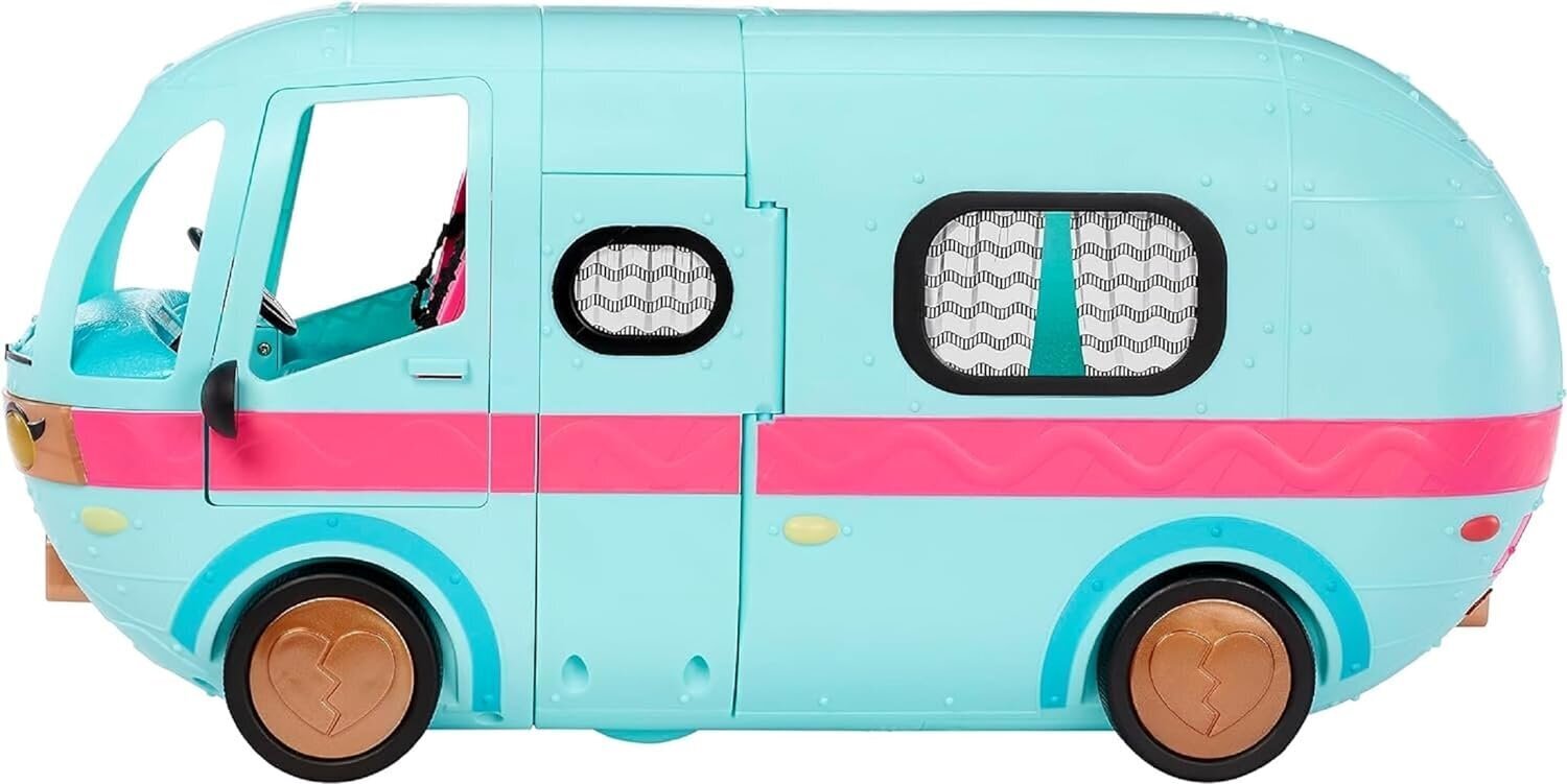 Transformeeritav nukumatkaauto L.O.L. Surprise OMG Glam N’ Go Camper, 90 cm цена и информация | Mänguasjad tüdrukutele | hansapost.ee