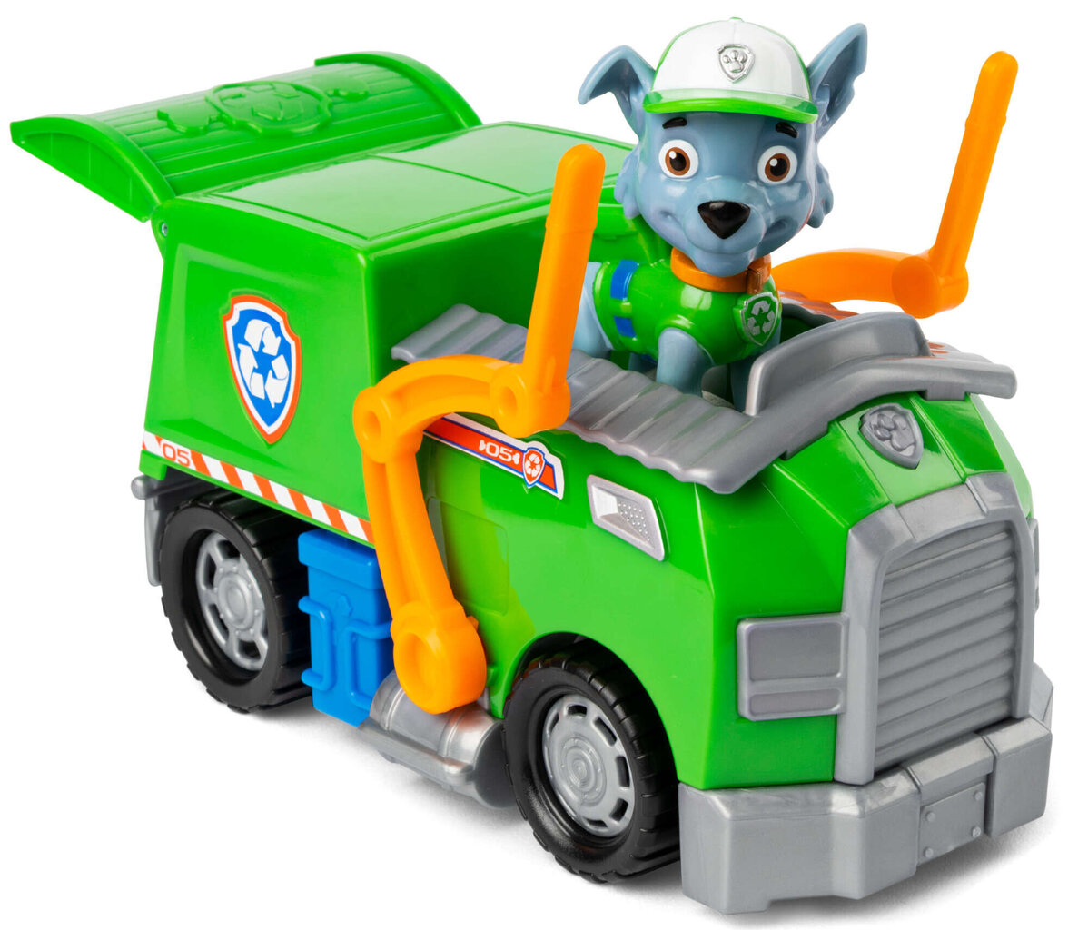 Prügiauto koos figuuriga Paw Patrol l 2-in-1 Rocky цена и информация | Mänguasjad poistele | hansapost.ee