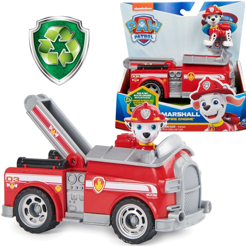 Marshall tuletõrjeauto Paw Patrol 2in1 koos ökofiguuriga hind ja info | Mänguasjad poistele | hansapost.ee