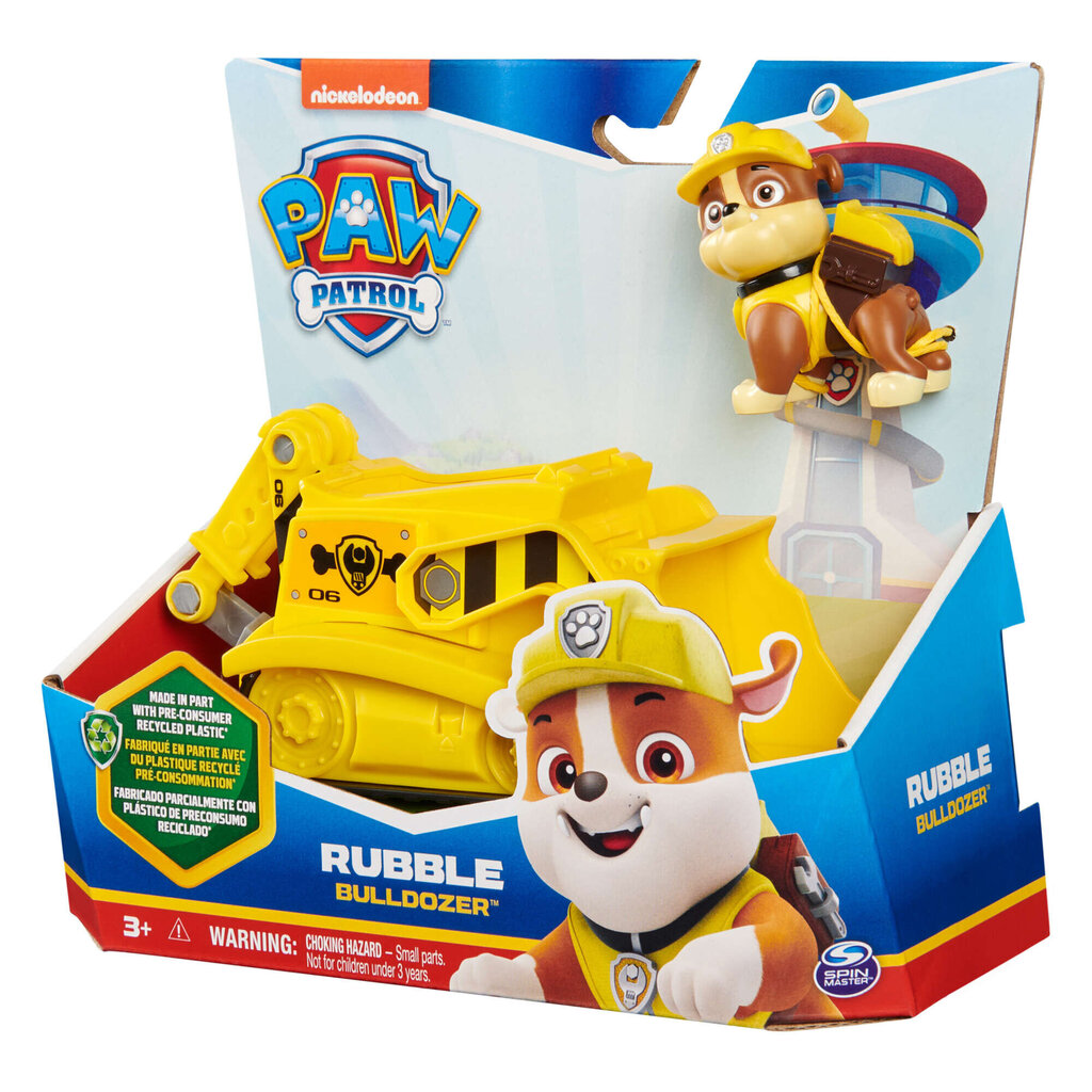 Bulldozer Rubble sõiduk Paw Patrol 2-in-1 koos ökofiguuriga hind ja info | Mänguasjad poistele | hansapost.ee