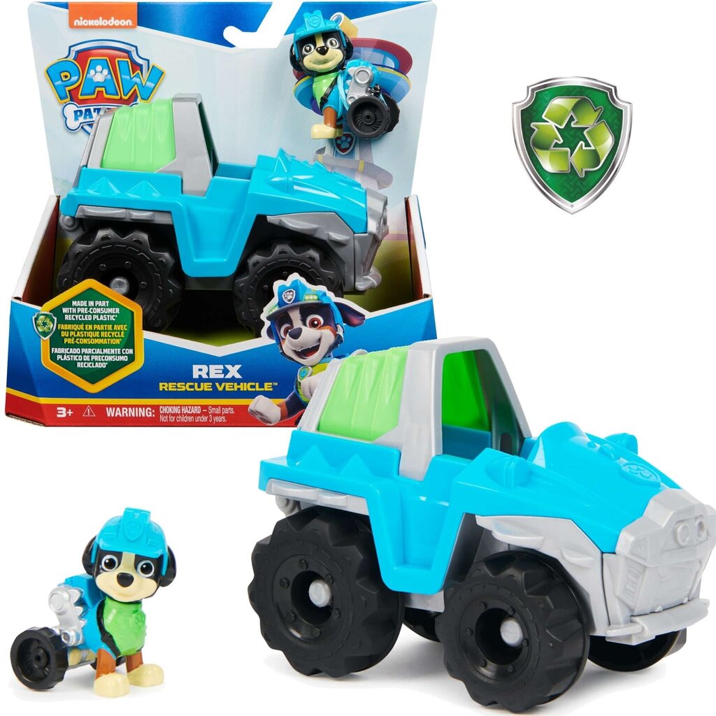 Figuurauto Spin Master Paw Patrol 2in1 Rex hind ja info | Mänguasjad poistele | hansapost.ee