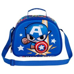 Lõunasöögikott Marvel Avengers Captain America Punch 3D hind ja info | Koolikotid ja seljakotid | hansapost.ee