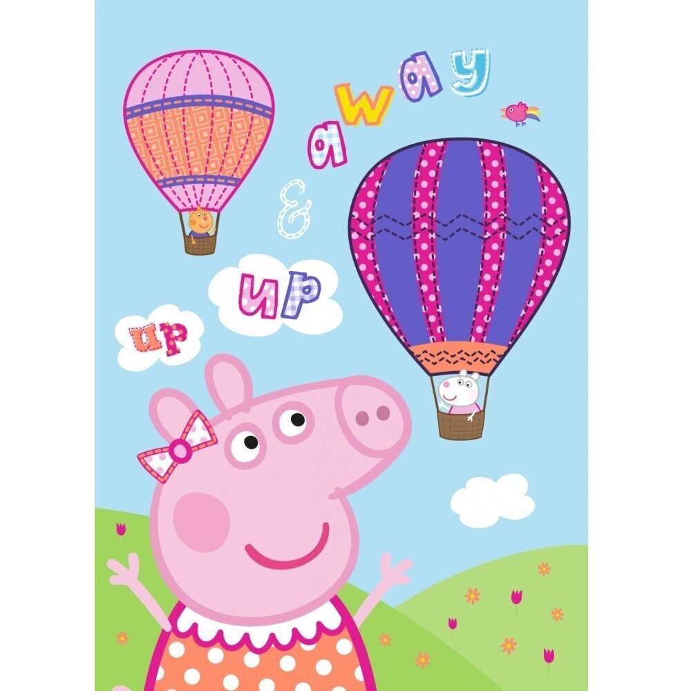 Laste pleed Peppa Pig, 100 x 140 cm цена и информация | Pleedid, voodikatted ja päevatekid | hansapost.ee