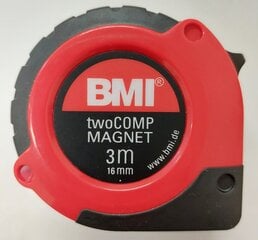 Magnetiga mõõdulint BMI twoCOMP (3 m) hind ja info | BMI Remondikaubad, sanitaartehnika ja kütteseadmed | hansapost.ee