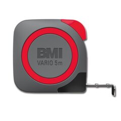 Рулетка BMI VARIO 3 м (класс точности 1) цена и информация | Ручной инструмент, 18 В 125 мм бесщеточная угловая шлифовальная машина для Makita Cordless, замена литий-ионного аккумулятора | hansapost.ee