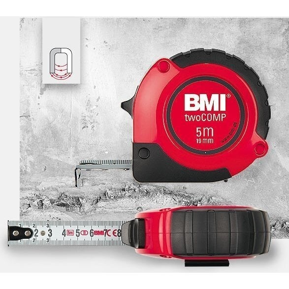 Mõõdulint BMI twoCOMP magnetiga (10 m) hind ja info | Käsitööriistad | hansapost.ee