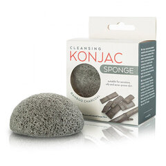 Puhastav näokäsn Konjac Bamboo Charcoal цена и информация | Konjac Sponge Для ухода за лицом | hansapost.ee