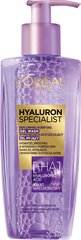 Гель для умывания лица L'Oreal Paris Hyaluron Specialist, 200 мл цена и информация | Аппараты для ухода за лицом | hansapost.ee