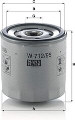 Algne Man Filter õlifilter W 712/95-eest autosid hind ja info | Lisatarvikud | hansapost.ee