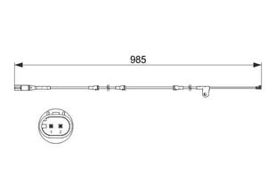 Hoiatuskontakt Bosch 1987473520, 1 tk hind ja info | Lisatarvikud | hansapost.ee