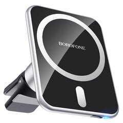 Laadija-hoidja auto Borofone BH43 Xperience Magsafe 15W must, magnetiline hind ja info | Laadijad mobiiltelefonidele | hansapost.ee