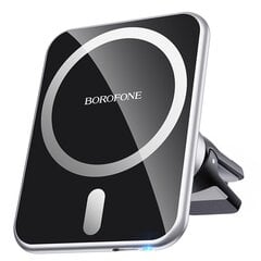 Laadija-hoidja auto Borofone BH43 Xperience Magsafe 15W must, magnetiline hind ja info | Laadijad mobiiltelefonidele | hansapost.ee