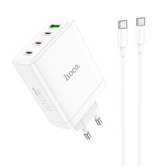 Сетевая зарядка Hoco N31 PD100W 3xType-C/1xUSB-A  + Type-C белая цена и информация | Зарядные устройства для телефонов | hansapost.ee