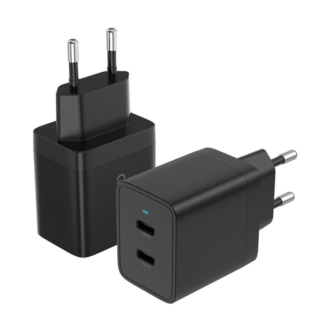 Laadija Choetech Q5006 2xUSB-C PD40W, must hind ja info | Laadijad mobiiltelefonidele | hansapost.ee