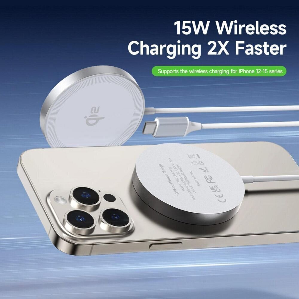 DUZZONA W18 Qi2 Magnetic Wireless Charger 15W hind ja info | Laadijad mobiiltelefonidele | hansapost.ee