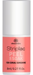 Лак для ногтей Alessandro Striplac Peel or Soak Coral Sunshine, 8 мл цена и информация | Лаки для ногтей, укрепители для ногтей | hansapost.ee