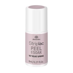 Küünelakk Alessandro Striplac Peel or Soak Velvet Spring, 8ml hind ja info | Küünelakid ja küünelakieemaldajad | hansapost.ee