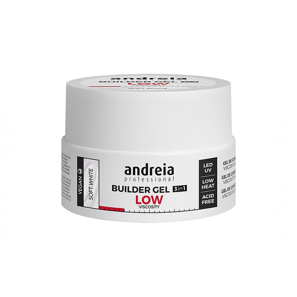 Küünegeel Builder Low Viscosity Andreia Valge (22 g) hind ja info | Küünelakid ja küünelakieemaldajad | hansapost.ee