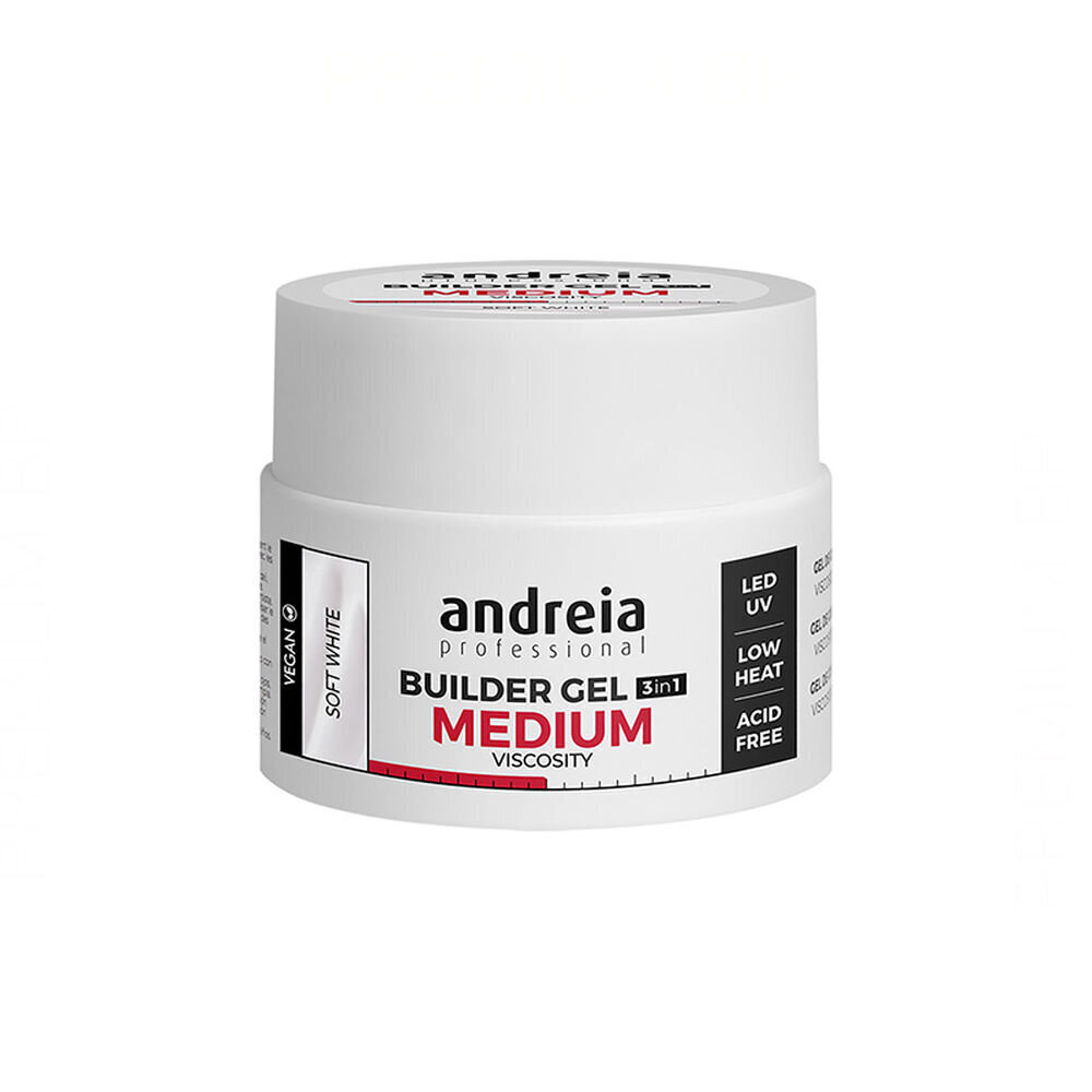 Küünegeel Medium Viscosity Andreia Professional Builder Valge (44 g) цена и информация | Küünelakid ja küünelakieemaldajad | hansapost.ee