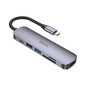 Adapter HB28 Type-C multi-function converter HDMI+USB3.0+USB2.0+SD+TF+PD hall hind ja info | USB adapterid ja jagajad | hansapost.ee