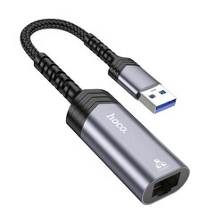 Hoco UA26 USB-A to RJ45 (1000 Mbps), hall hind ja info | USB adapterid ja jagajad | hansapost.ee