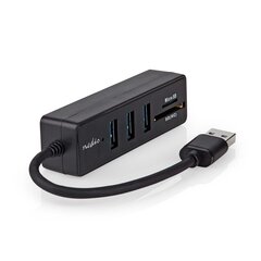 Hub USB 4 pordiga, USB 3.2 + microSD hind ja info | Nedis Arvutite lisatarvikud | hansapost.ee