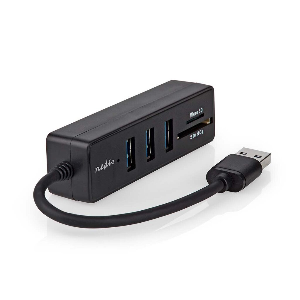 Hub USB 4 pordiga, USB 3.2 + microSD цена и информация | USB adapterid ja jagajad | hansapost.ee