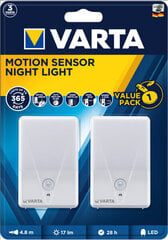 Varta liikumisanduriga öölamp Motion Sensor Night Light, 2tk hind ja info | Seinavalgustid | hansapost.ee