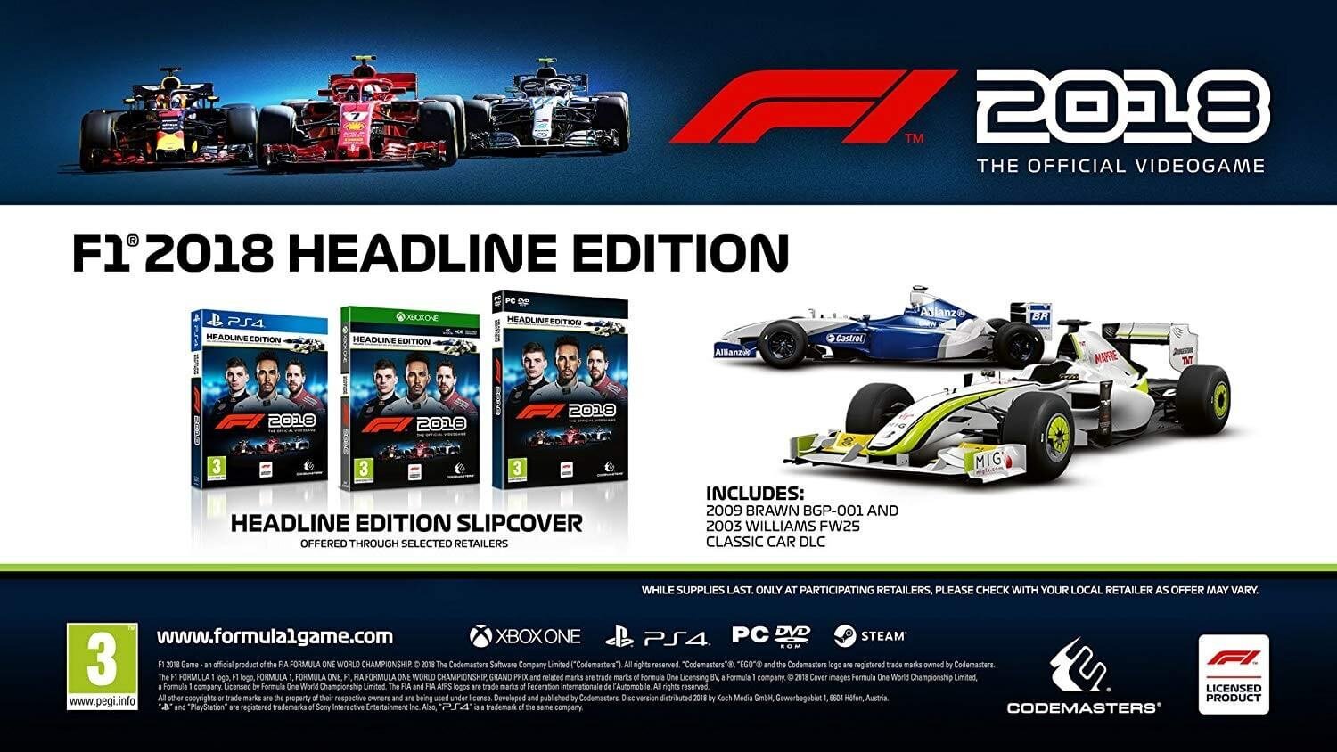 F1 2018: Headline Edition PS4 цена и информация | Konsooli- ja arvutimängud | hansapost.ee