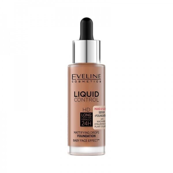 Jumestuskreem Eveline Cosmetics Liquid Control 24H, 32ml, 065 toffee hind ja info | Jumestuskreemid ja puudrid | hansapost.ee