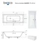 Vann Besco Quadro koos viimistlusega, 175x80 cm hind ja info | Vannid | hansapost.ee