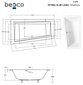 Vann Besco Intima Slim, 150x85 cm, vasakpoolne price and information | Vannid | hansapost.ee