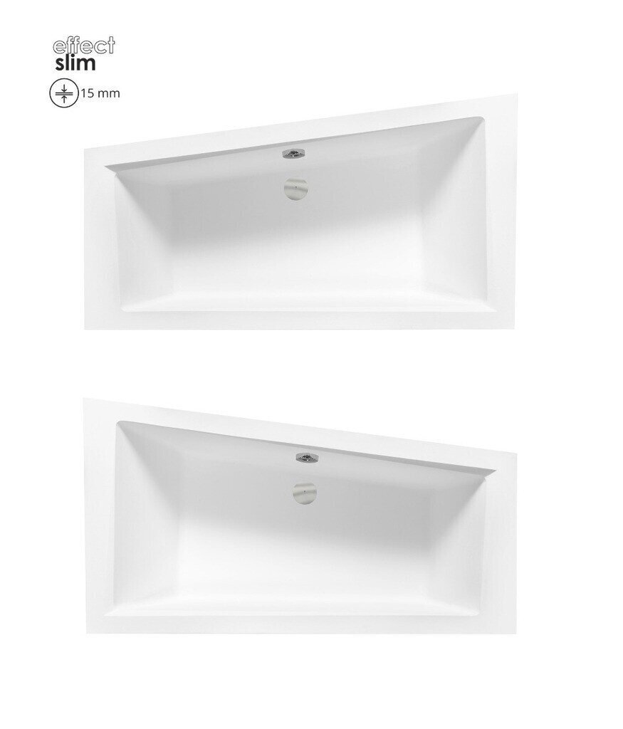 Vann Besco Intima Slim, 150x85 cm, vasakpoolne цена и информация | Vannid | hansapost.ee