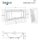 Vann Besco Intima, 150x85 cm, vasakpoolne price and information | Vannid | hansapost.ee