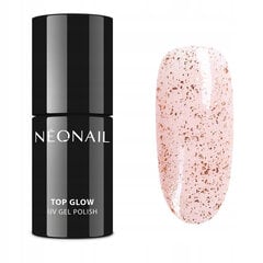 Hübriidlakk Neonail Hybrid Top Glow Gold Flakes, 7,2 ml hind ja info | Küünelakid ja küünelakieemaldajad | hansapost.ee