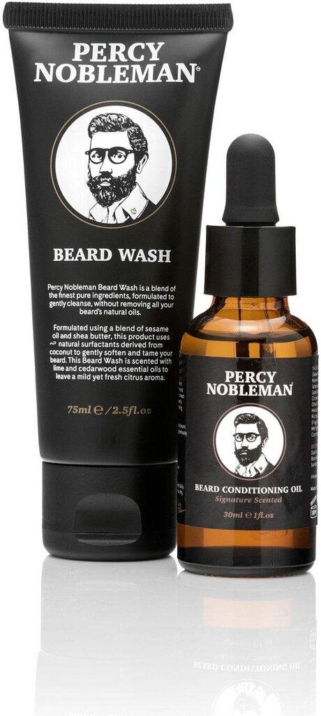 Habemehooldustoodete komplekt Percy Nobleman Beard Starter Kit hind ja info | Raseerimisvahendid | hansapost.ee