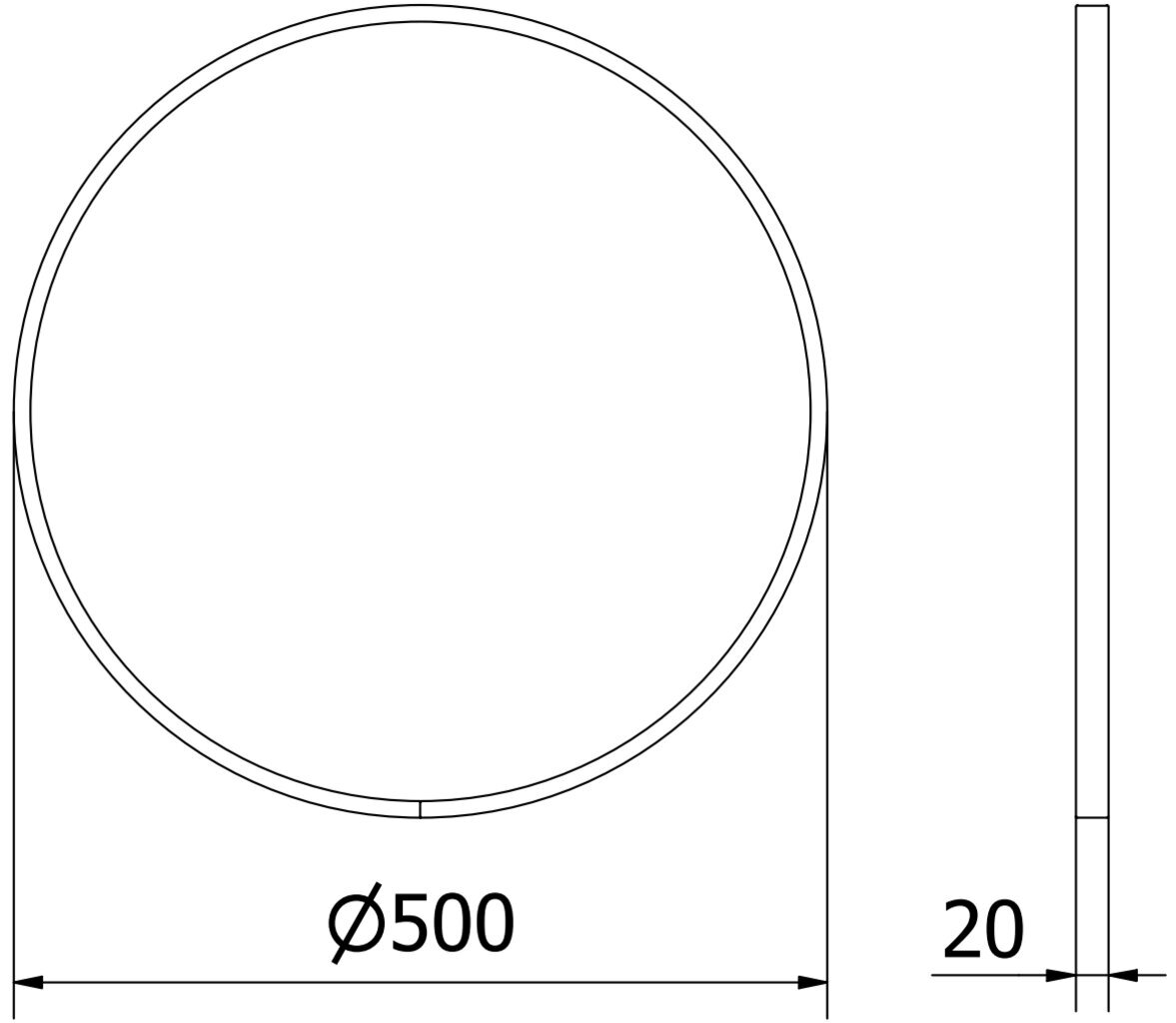 Vannitoa peegel Mexen Loft Round, 50 cm, kuldne hind ja info | Peeglid vannituppa | hansapost.ee