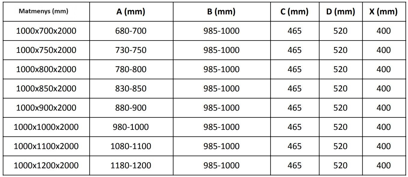 Dušikabiin Mexen Velar Chrome, 100x120 cm hind ja info | Dušikabiinid | hansapost.ee