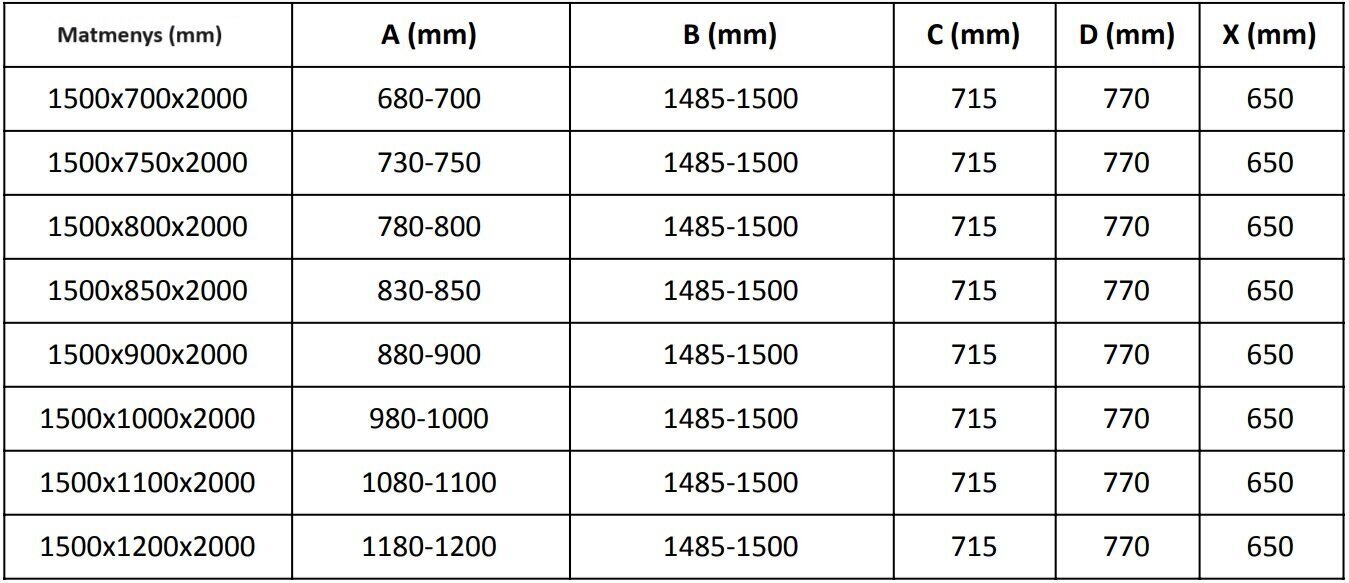 Dušikabiin Mexen Velar Chrome, 150x100 cm hind ja info | Dušikabiinid | hansapost.ee