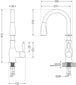 Graniidist köögivalamu Mexen Tomas koos segisti ja sifooniga, must/hõbedane/kuldne цена и информация | Köögivalamud | hansapost.ee