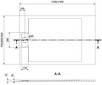 Ristkülikukujuline dušialus Mexen Otto SMC, 140 x 90 cm hind ja info | Dušialused | hansapost.ee