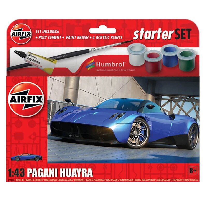 Pagani Huayra autokomplekt Airfix värvidega цена и информация | Klotsid ja konstruktorid | hansapost.ee