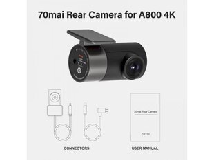 Tahavaatekaamera 70mai RC06, Must hind ja info | Xiaomi Autokaubad | hansapost.ee